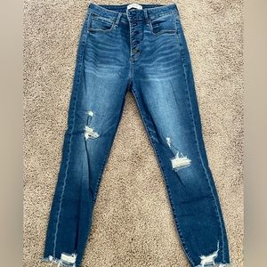 Abercrombie curve love high rise skinny jeans size 8